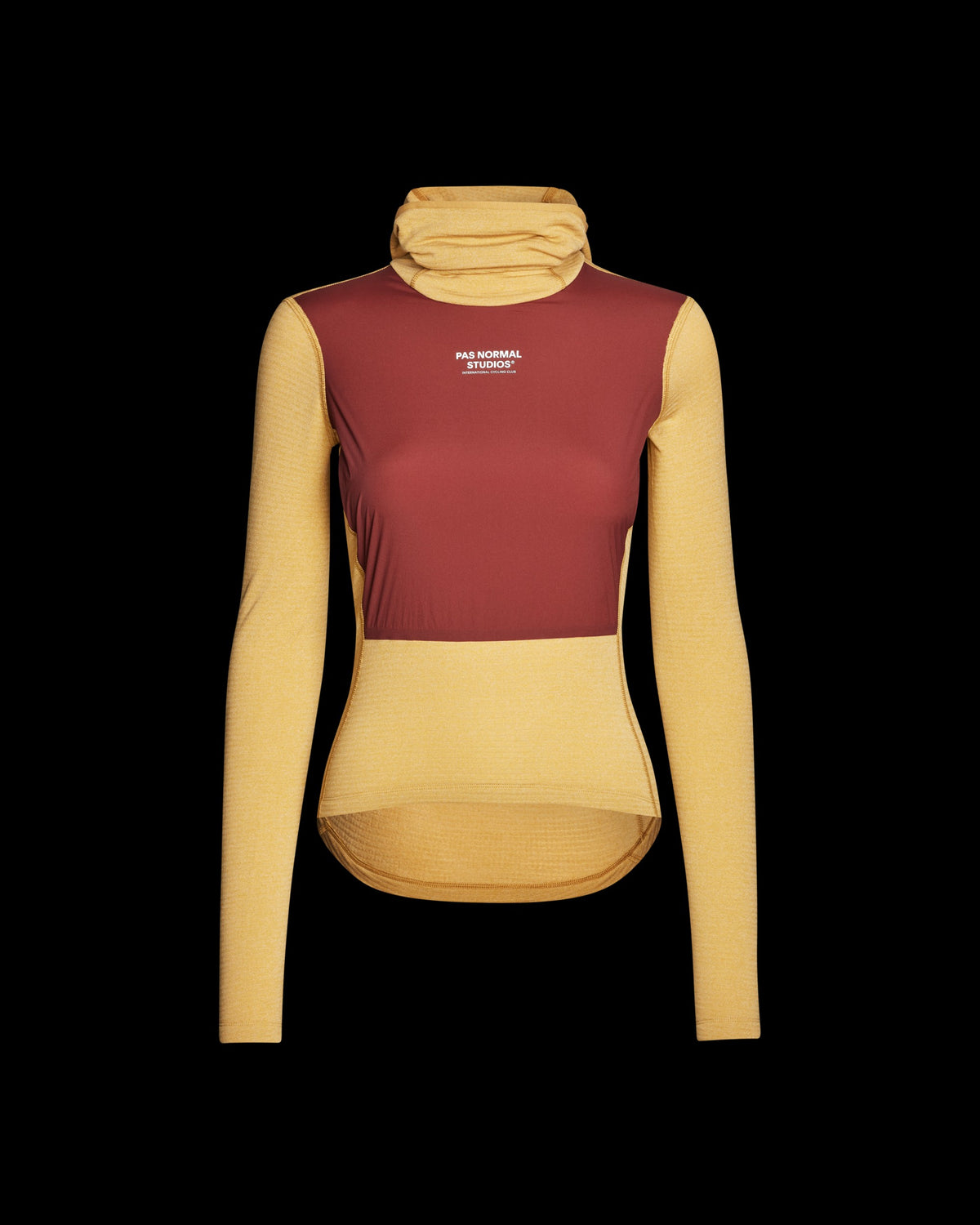 PAS NORMAL STUDIOS Women Thermal Hooded Windproof Base Layer - Camel / Marron