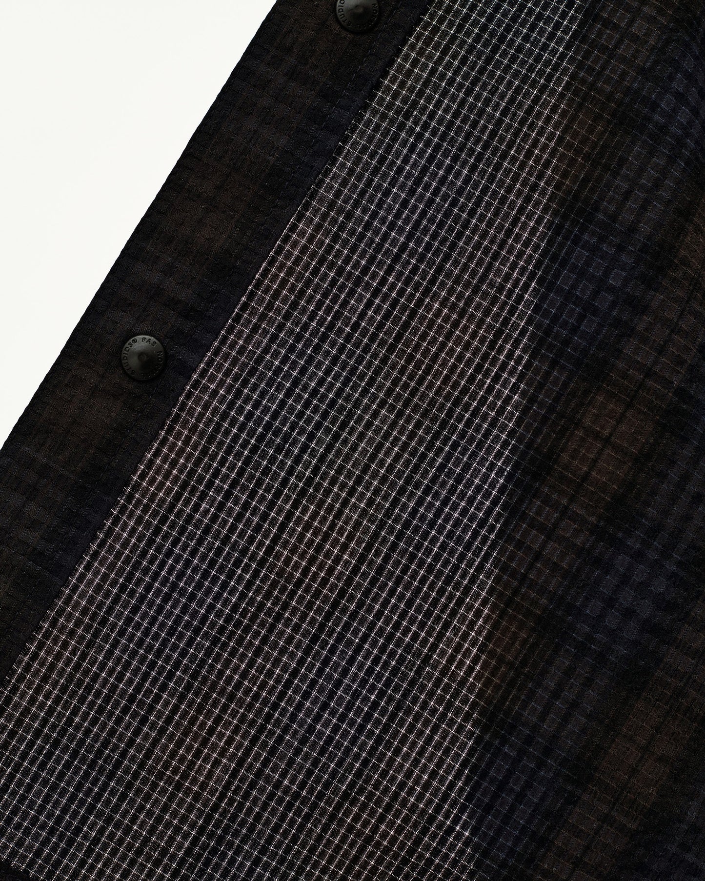 PAS NORMAL STUDIOS Off Race Seersucker Shirt - Dark Navy