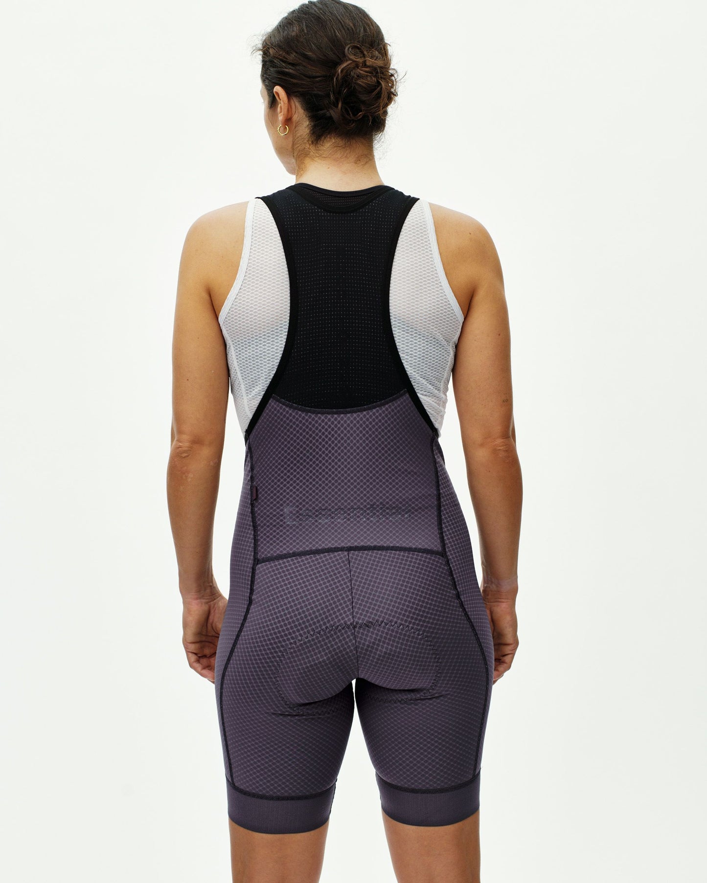 PAS NORMAL STUDIOS Damen Essential Kurze Trägerhose - Iron Grey