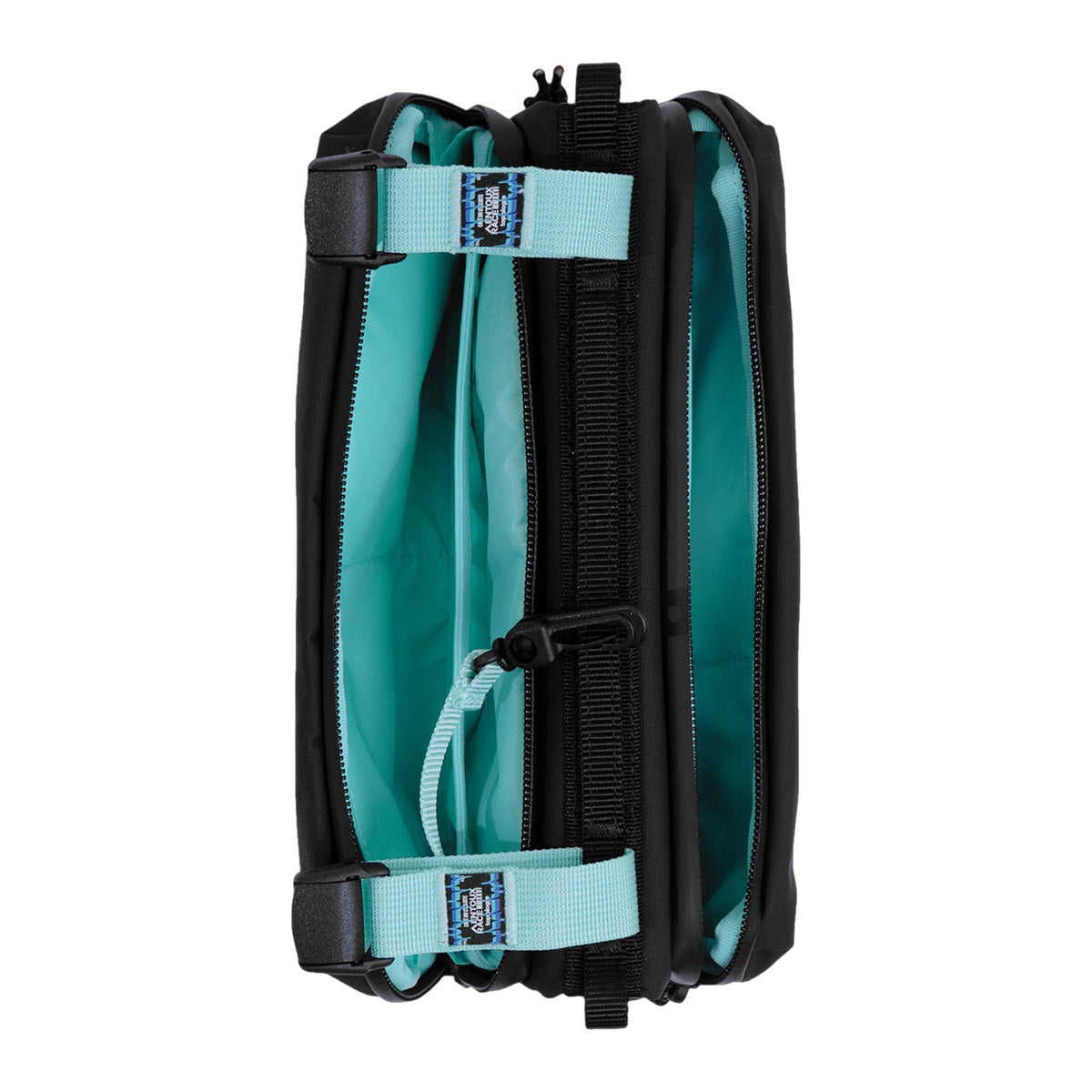 CAFÉ DU CYCLISTE Topologie Medium Bottle Sacoche - Black Mint