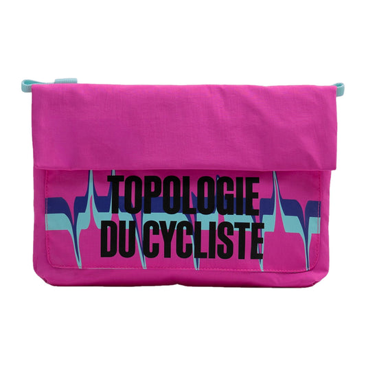 CAFÉ DU CYCLISTE Topologie Medium Musette - Fuchsia