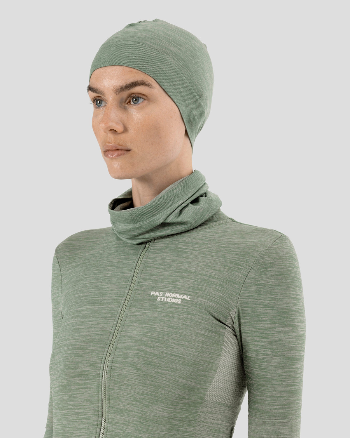 PAS NORMAL STUDIOS Escapism Knit Neck Tube - Medium Grey