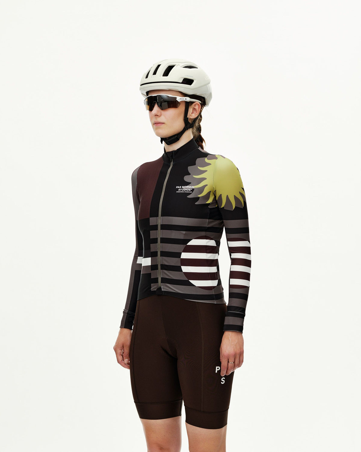 PAS NORMAL STUDIOS Women Mechanism Long Sleeve Jersey - AOP International Dark Olive