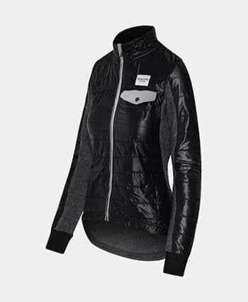 CAFE DU CYCLISTE Albertine Women Thermal Jacket - Black-Jackets-