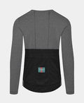 CAFE DU CYCLISTE Angele Long Sleeve Jersey - Grey Black-Long Sleeve Jerseys-