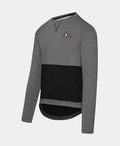 CAFE DU CYCLISTE Angele Long Sleeve Jersey - Grey Black-Long Sleeve Jerseys-