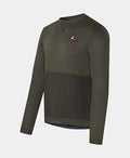 CAFE DU CYCLISTE Angele Long Sleeve Jersey - Gunmetal Green-Long Sleeve Jerseys-