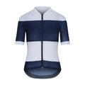 CAFE DU CYCLISTE Angeline Women's Ultralight Jersey - Navy White-Jerseys-61149001