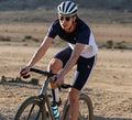 CAFE DU CYCLISTE Betty Gravel Cycling Jersey - Navy/White-Jerseys-