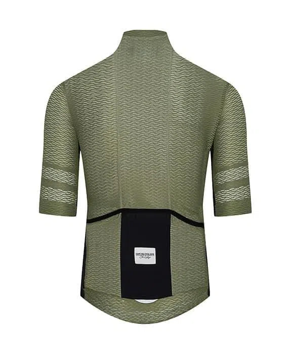 CAFE DU CYCLISTE Christelle Ultralight Cycling Jersey - Olive-Jerseys-