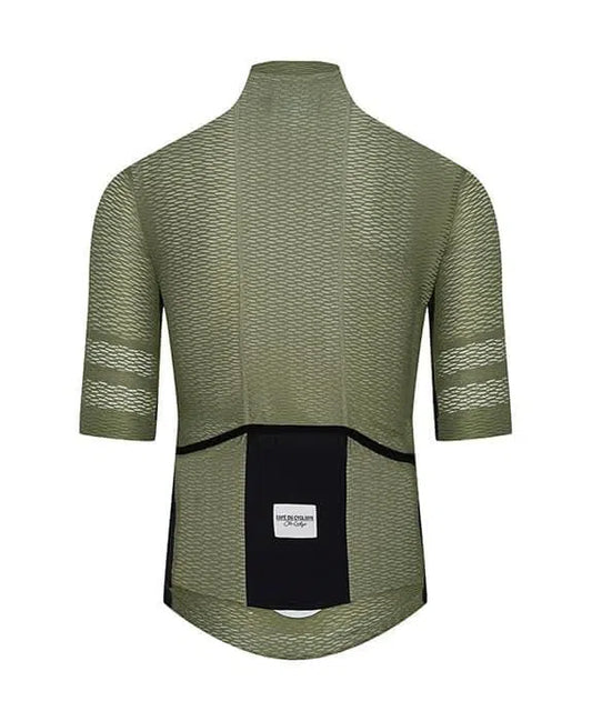 CAFE DU CYCLISTE Christelle Ultralight Cycling Jersey - Olive-Jerseys-