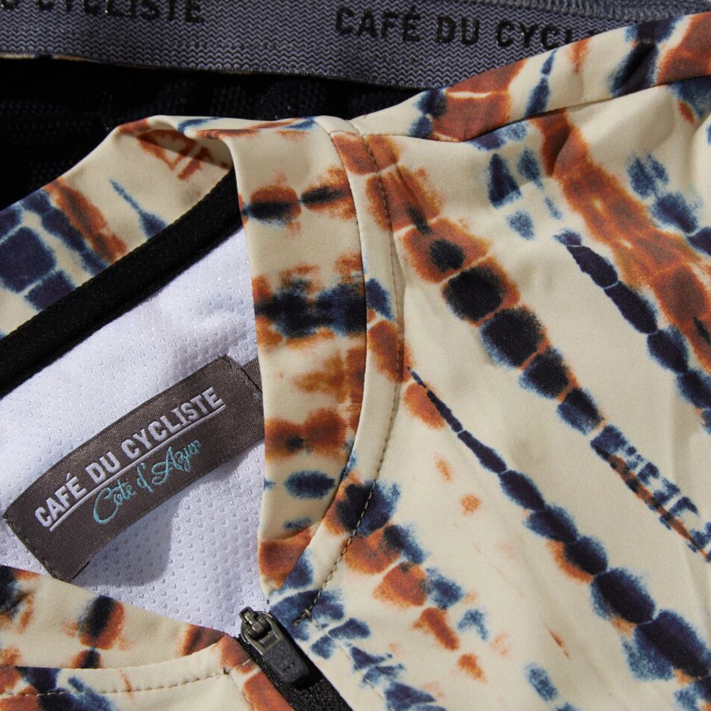CAFE DU CYCLISTE Christine Cycling Jersey - Print Shibori