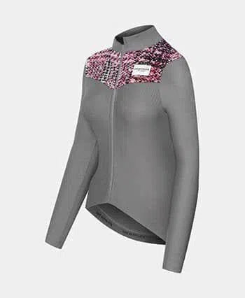 CAFE DU CYCLISTE Clemence Women Long Sleeve Jersey - Dark Grey-Women Long Sleeve Jerseys-
