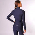 CAFE DU CYCLISTE Clemence Women Long Sleeve Jersey - Navy-Women Long Sleeve Jerseys-3700955338469