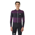 CAFE DU CYCLISTE Constance Midweight Long Sleeve Jersey - Black/Quetsche