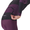 CAFE DU CYCLISTE Constance Midweight Long Sleeve Jersey - Black/Quetsche