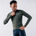 CAFE DU CYCLISTE Corinne Long Sleeve Jersey - Moss Green-Long Sleeve Jerseys-