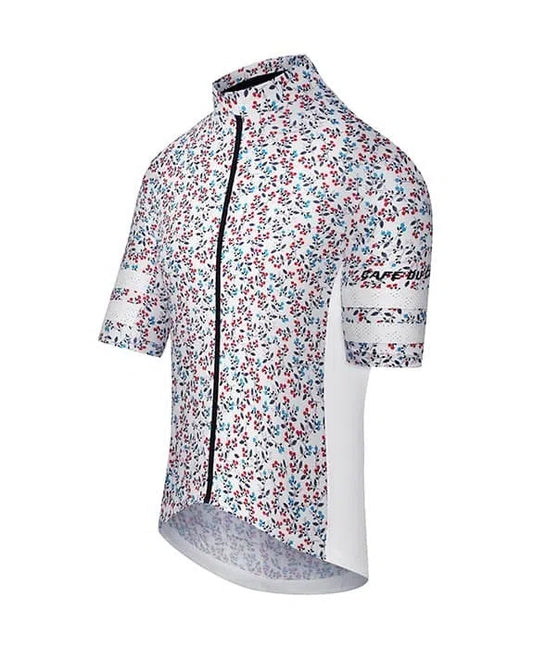 CAFE DU CYCLISTE Floriane Centifolia Jersey - Groseille-Jerseys-