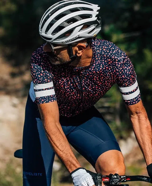 CAFE DU CYCLISTE Floriane Centifolia Jersey - Petunia-Jerseys-