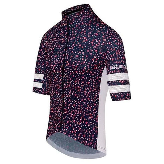 CAFE DU CYCLISTE Floriane Centifolia Jersey - Petunia-Jerseys-
