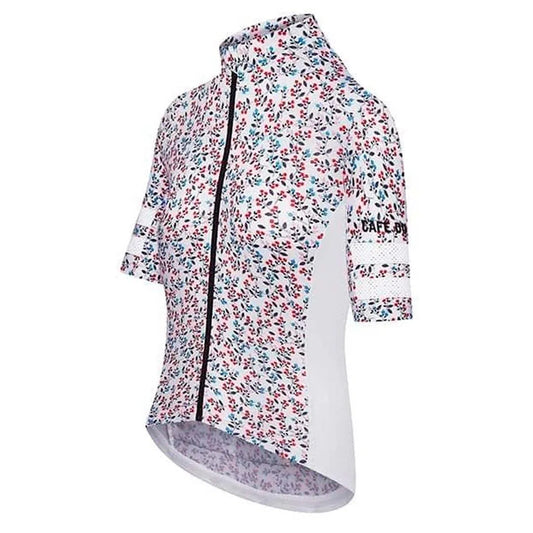 CAFE DU CYCLISTE Floriane Centifolia Women Jersey - Groseille-Women Jerseys-