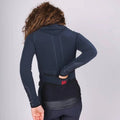 CAFE DU CYCLISTE Ingrid Long Sleeve Women Jersey - Navy-Women Long Sleeve Jerseys-3700955348482