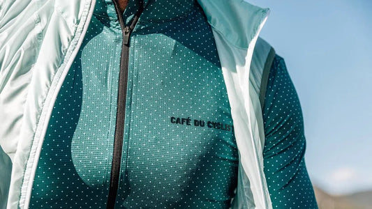 CAFE DU CYCLISTE Jersey Fleurette - Infinite Green-Jerseys-