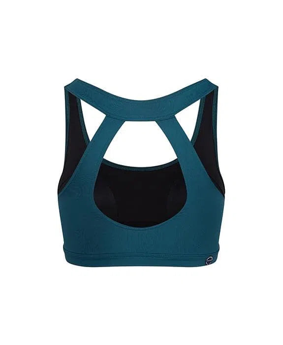 CAFE DU CYCLISTE Lisa Cycling Bra - Alpine Green-Baselayers-