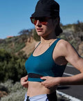 CAFE DU CYCLISTE Lisa Cycling Bra - Alpine Green-Baselayers-