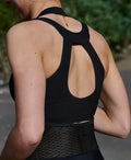 CAFE DU CYCLISTE Lisa Cycling Bra - Black-Baselayers-