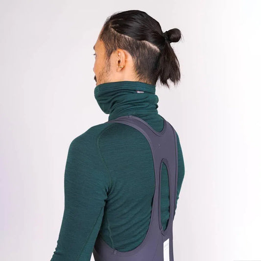 CAFE DU CYCLISTE Loulou Merino Neck Warmer - Alpine Green-Neck Warmers-3700955358191