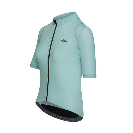 CAFE DU CYCLISTE Mona Women Cycling Jersey - Agave Green-Women Jerseys-