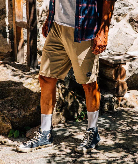 CAFE DU CYCLISTE Noemie Summer Shorts - Beige-Casual Shorts-