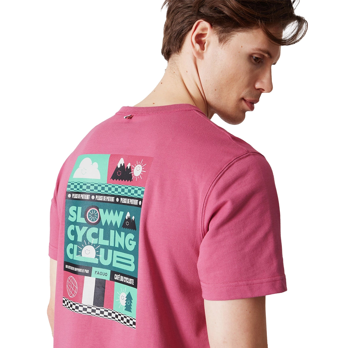 CAFE DU CYCLISTE X FAGUO Lugny Tshirt - Slow Pink