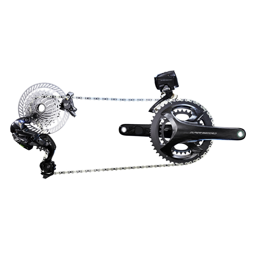 CAMPAGNOLO Super Record Wireless Complete Groupset 48/32 10/29 - BLACK-Groupsets-82020425