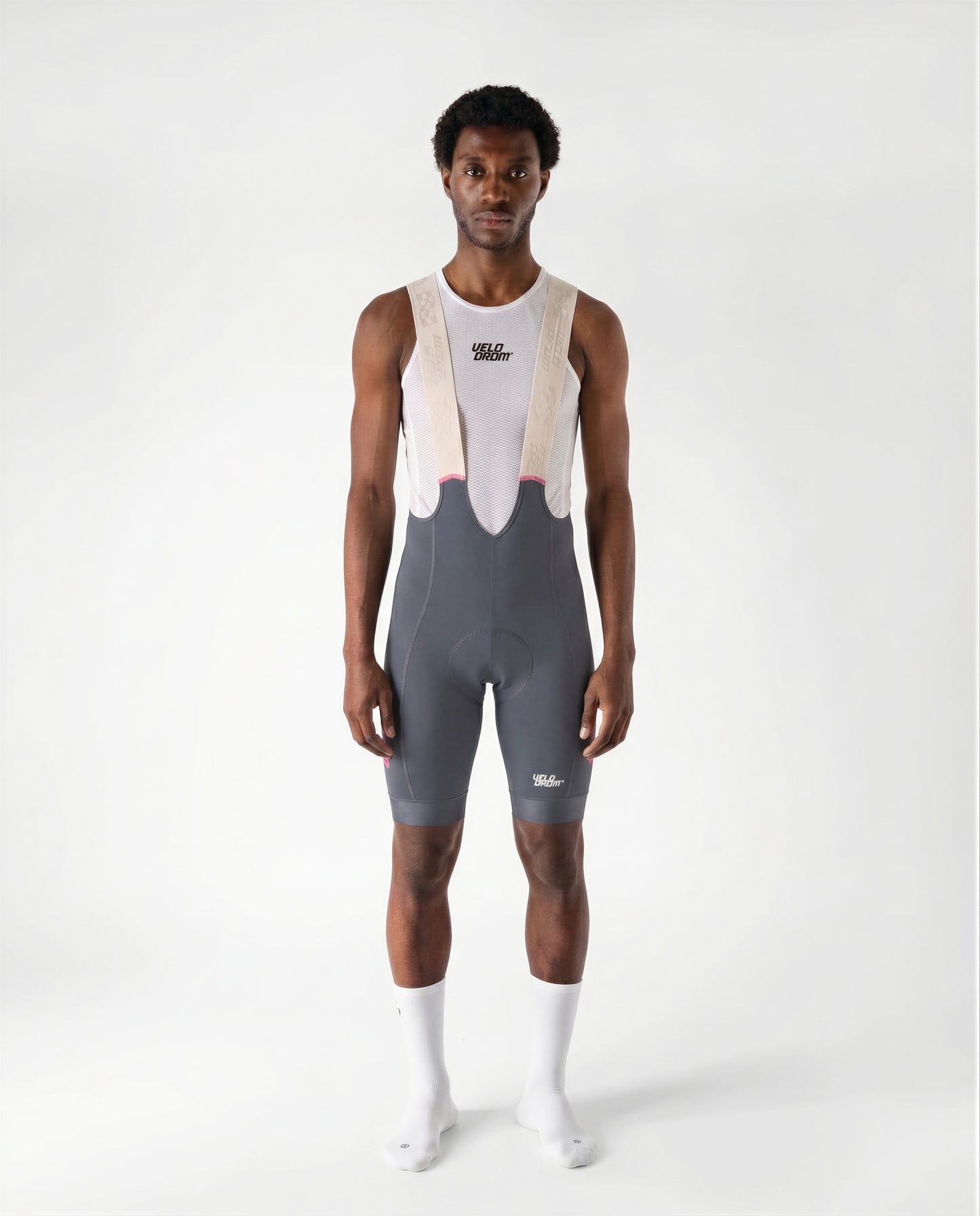 VELODROM Raceday 3.0 Cargo Fietsbroek - Grey/Pink