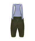SANTINI Women Cargo Bib Shorts - Military Green