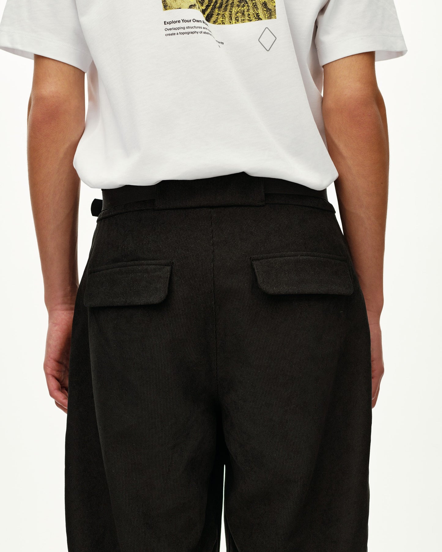 PAS NORMAL STUDIOS Off Race Corduroy Pantalones - Negro
