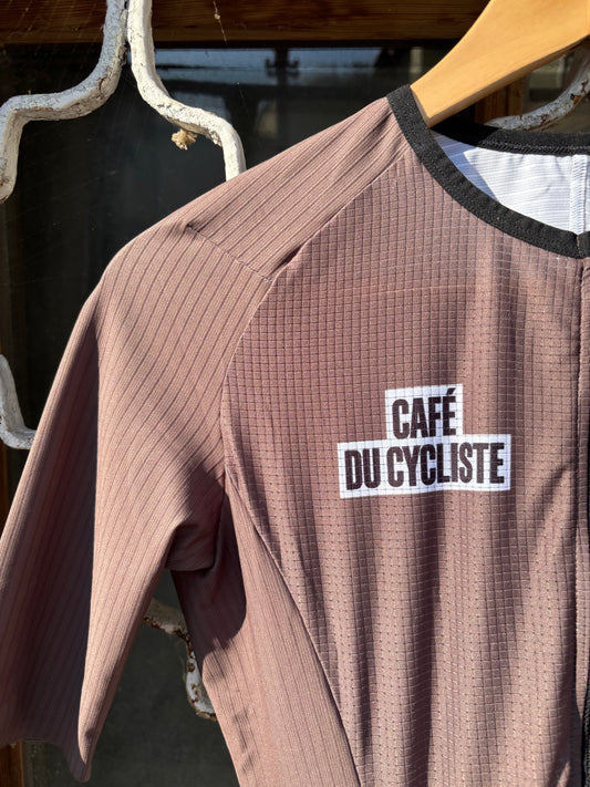 Café du Cycliste Cerise Speedsuit Carob Black