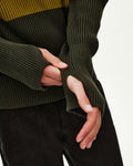 PAS NORMAL STUDIOS Off Race Merino Knit Half Zip - Olive