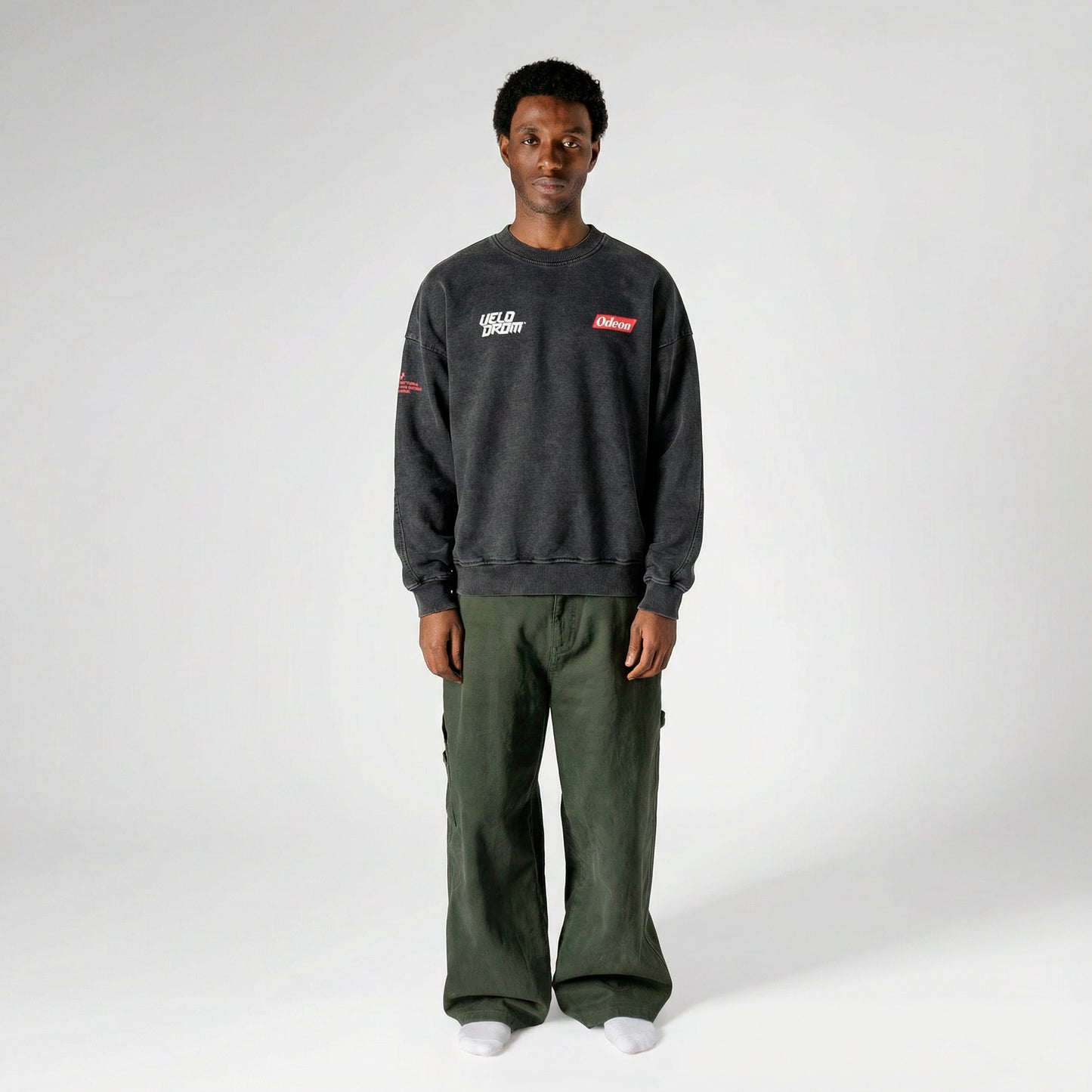 VELODROM Odeon Transcending Oversized Felpa - Washed Nero