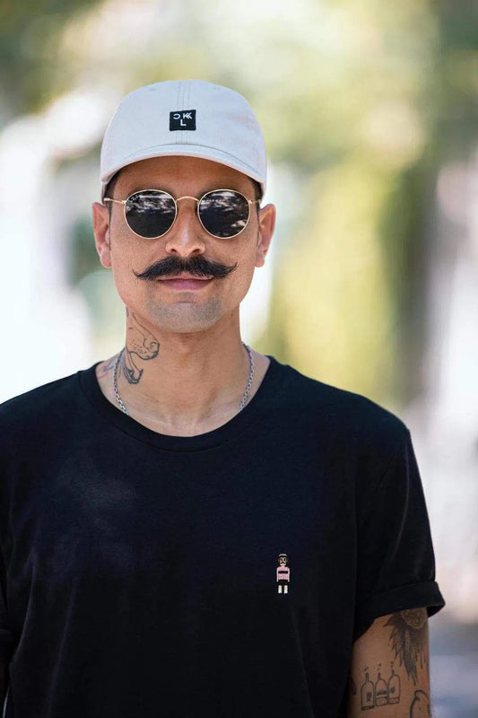 CIKKEL Maglia Rosa T-shirt - Black