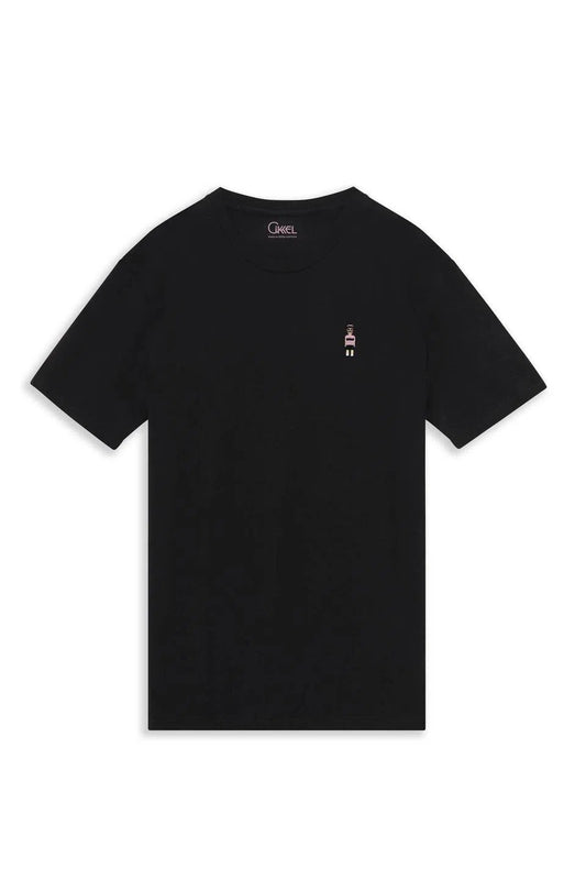 CIKKEL Maglia Rosa Tshirt - Black-T-Shirts-