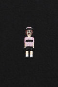 CIKKEL Maglia Rosa Tshirt - Black-T-Shirts-