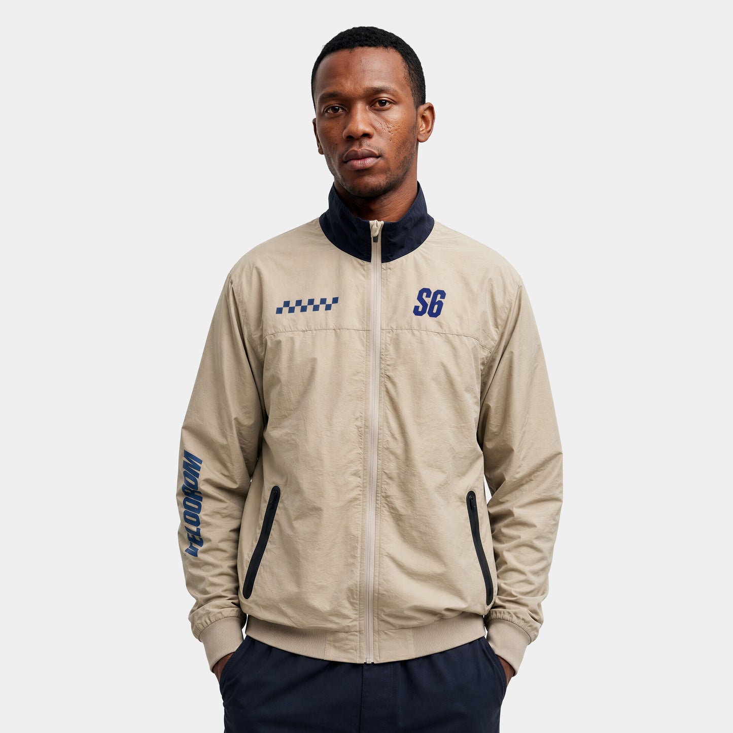 VELODROM S6 Collection Technical Zipped Classic Jacket - Light Grey