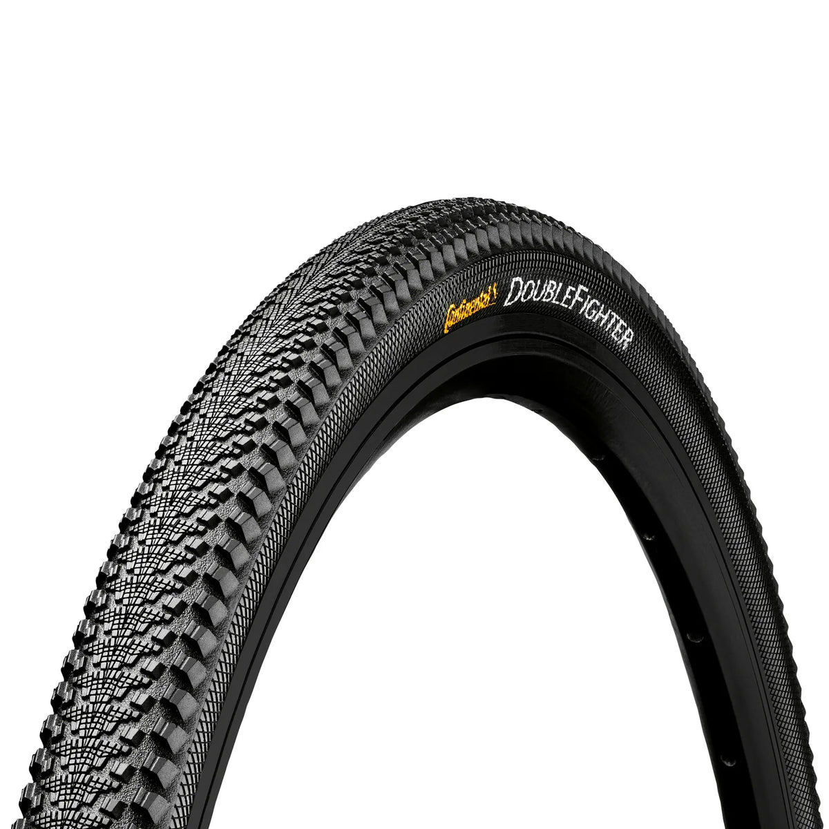 CONTINENTAL DoubleFighter III Rigid Reflective MTB Tyre - Black