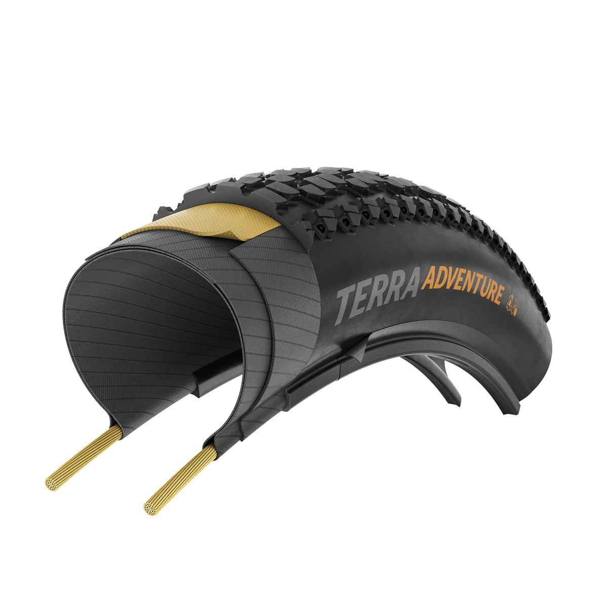 CONTINENTAL Terra Adventure Trail Grip Gravel Tyre - Black/Transparent