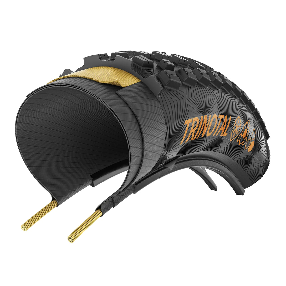 CONTINENTAL Trinotal Trail Rapid MTB Tyre - Black/Transparent