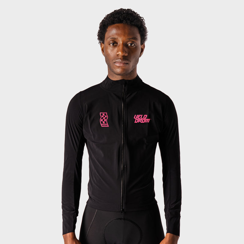 VELODROM RaceDay Light Jacket 3.0 - Black/Fade Pink