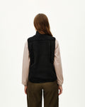 PAS NORMAL STUDIOS Dona Off Race Pile Fleece Chaleco de ciclisme - Negre